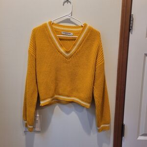 Cotton Emporium Yellow V-Neck Sweater